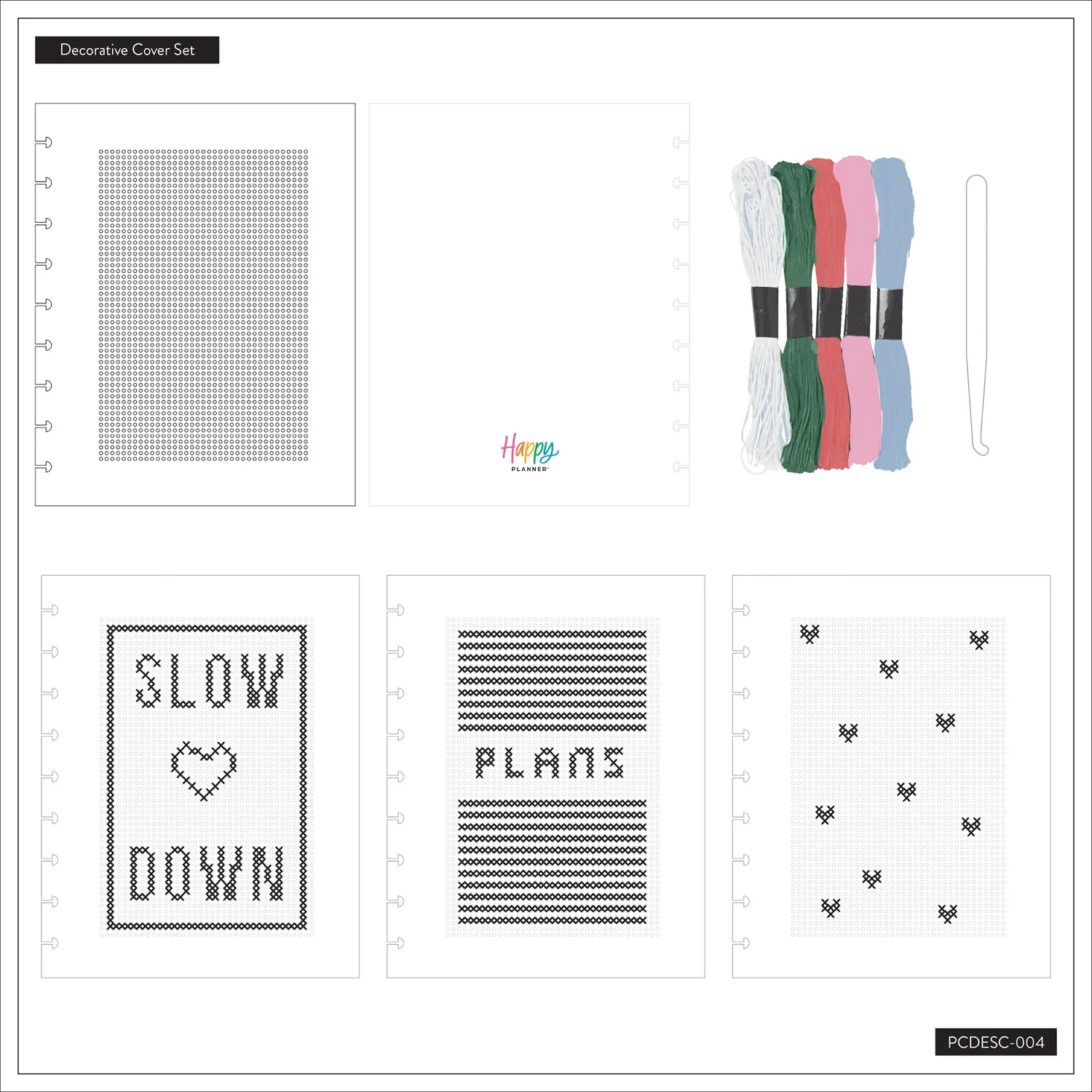 Happy Planner Screen Free Society couverture à broder Classic