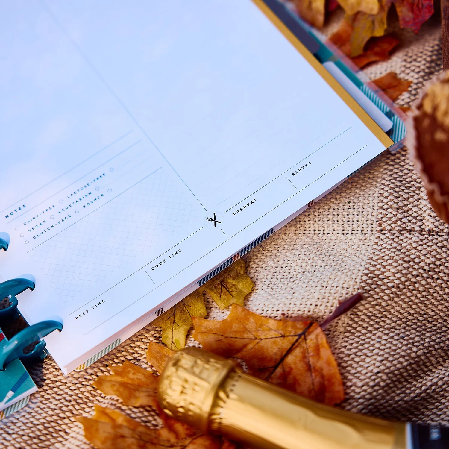 Me & my big ideas Fall Picnic journal recettes Classic 80 feuilles