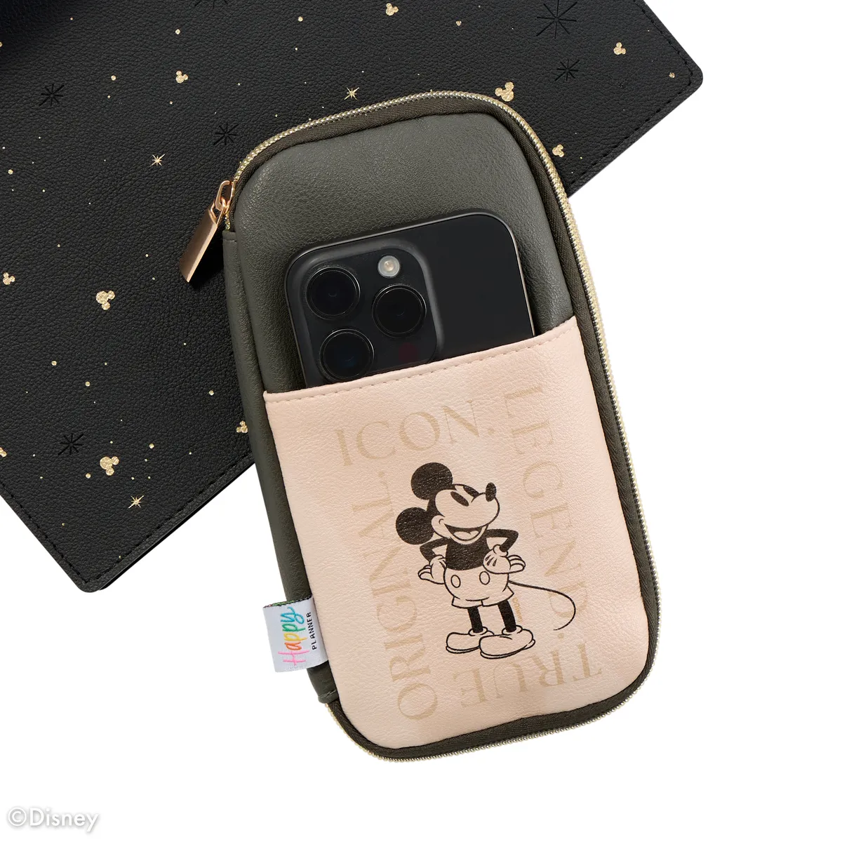 Happy Planner Disney Mickey trousse zippée à élastique