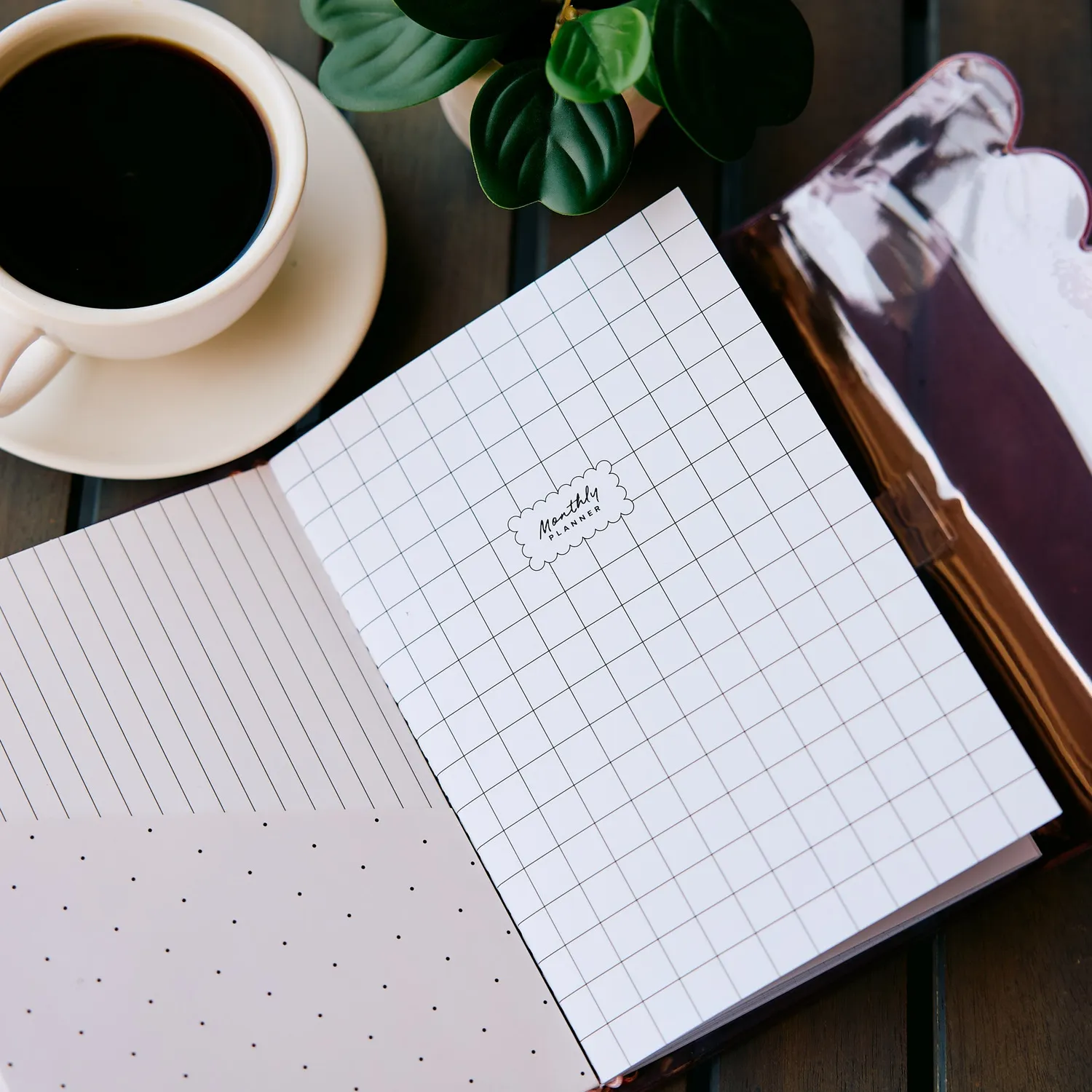 Happy Planner Modern Tones Folio recharge mensuelle A5 non datée