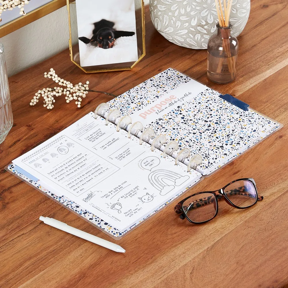 Happy Planner Hello Happy journal humeur guidé Classic jaune