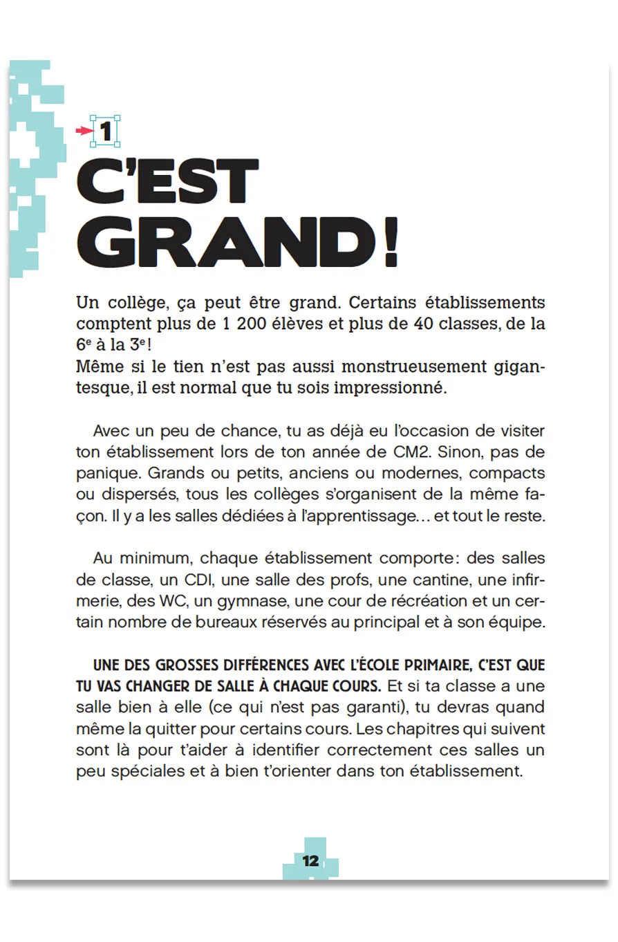Frigobloc Guide de survie de la 6e livre collège humour