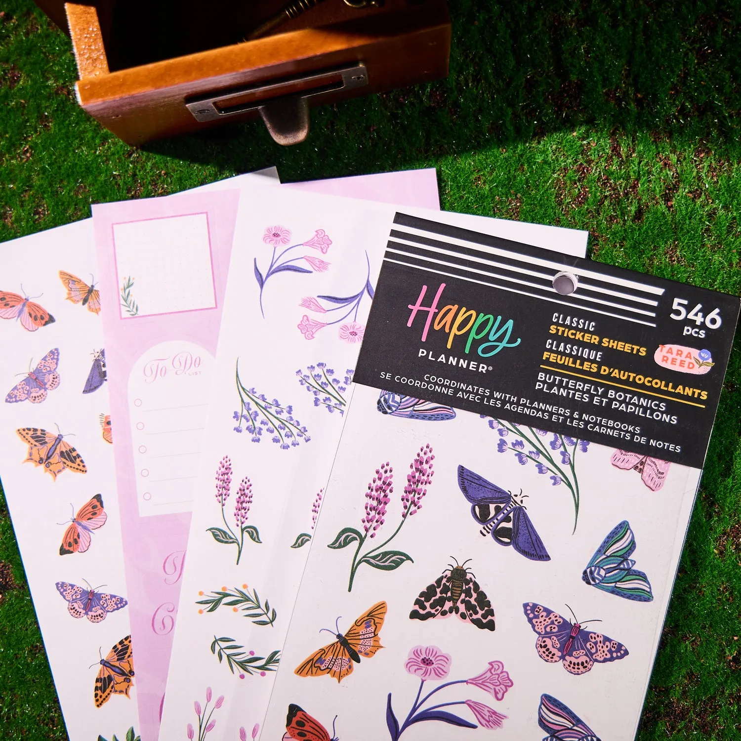 Happy Planner Butterfly Botanics stickers 546 papillons