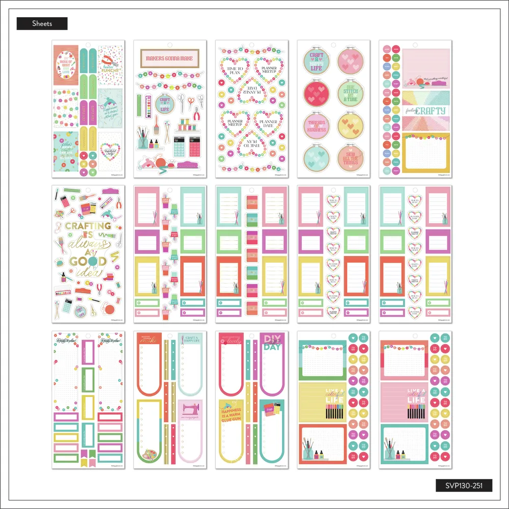 Me & my big ideas Miss Maker stickers value pack 668 loisirs créatifs