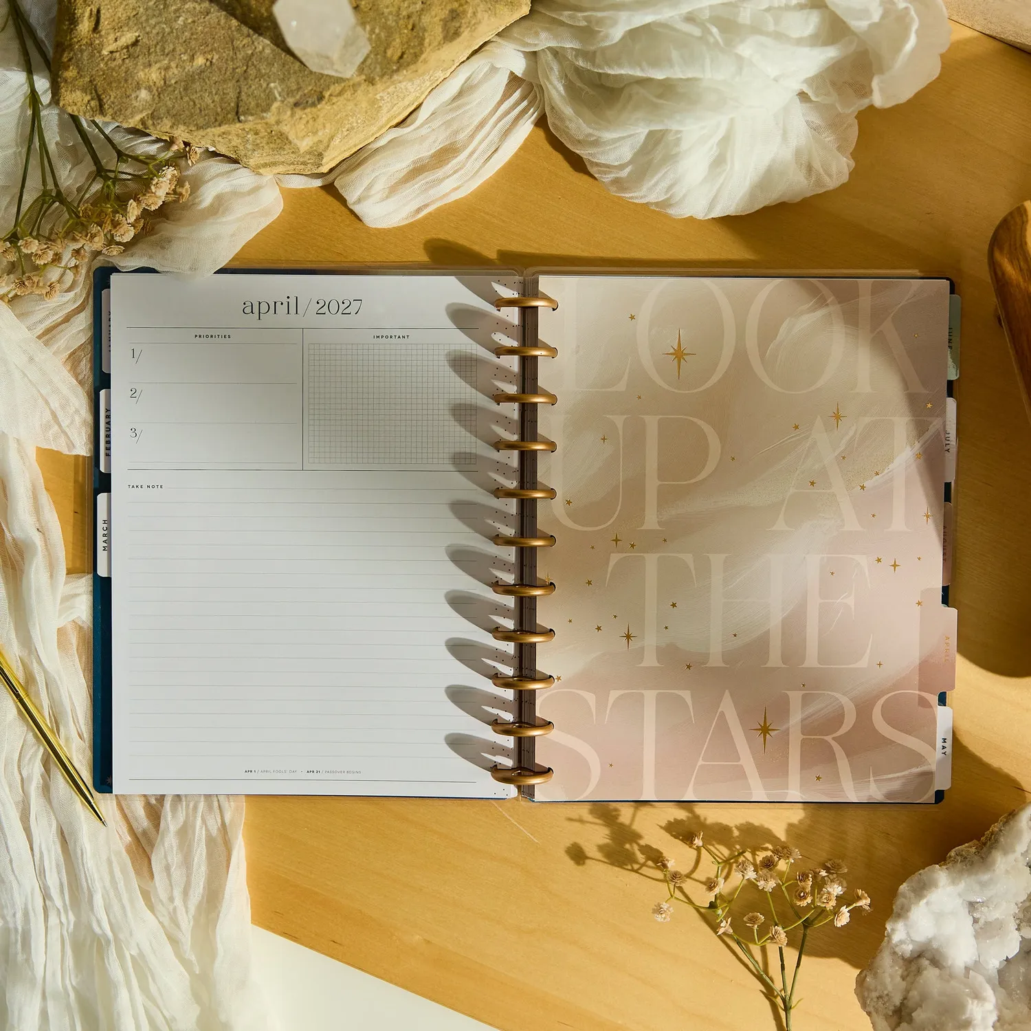 Happy Planner Starlit Glow agenda Big 2027 horizontal