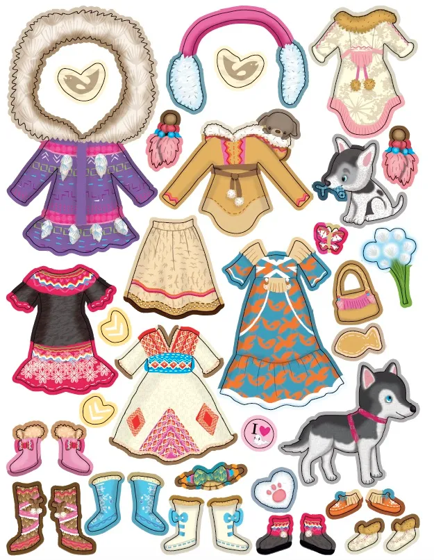 Minimiki Anouk Au Groenland Éd. 2020 livre stickers