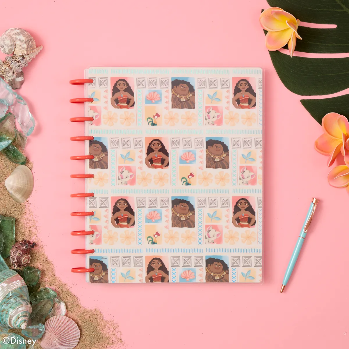 Happy Planner Disney Moana agenda non daté big vertical 12 mois