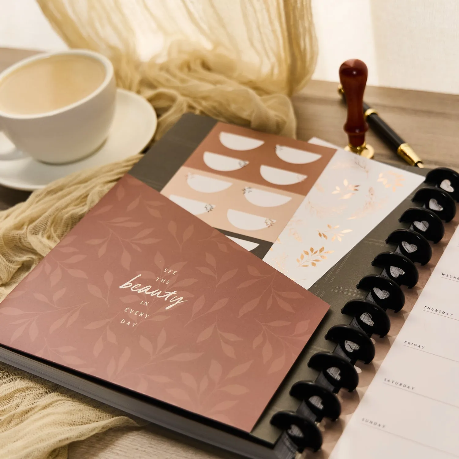 Happy Planner Modern Charm extension planner big objectifs budget