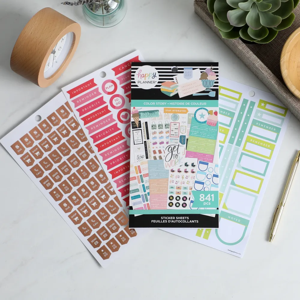 Happy Planner Value Pack Color Story stickers 30 planches