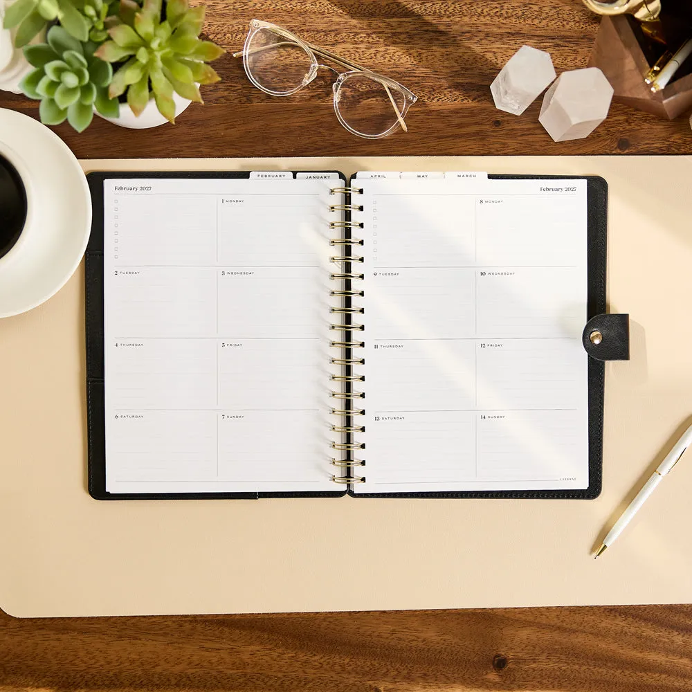 Happy Planner Citrine Midnight Dots agenda 2027 classic pro 12 mois
