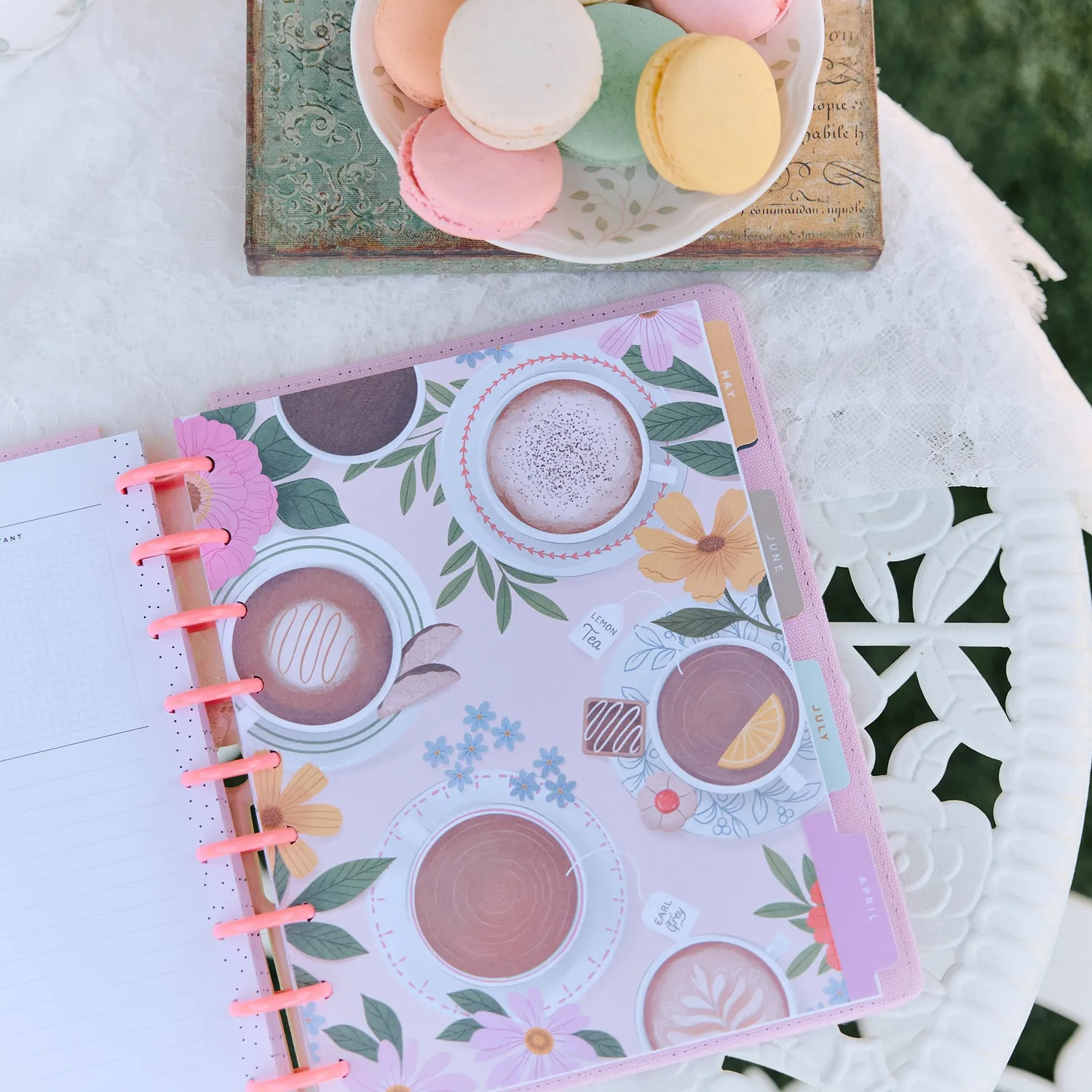 Happy Planner Petal Press agenda 2027 classic dashboard 12 mois