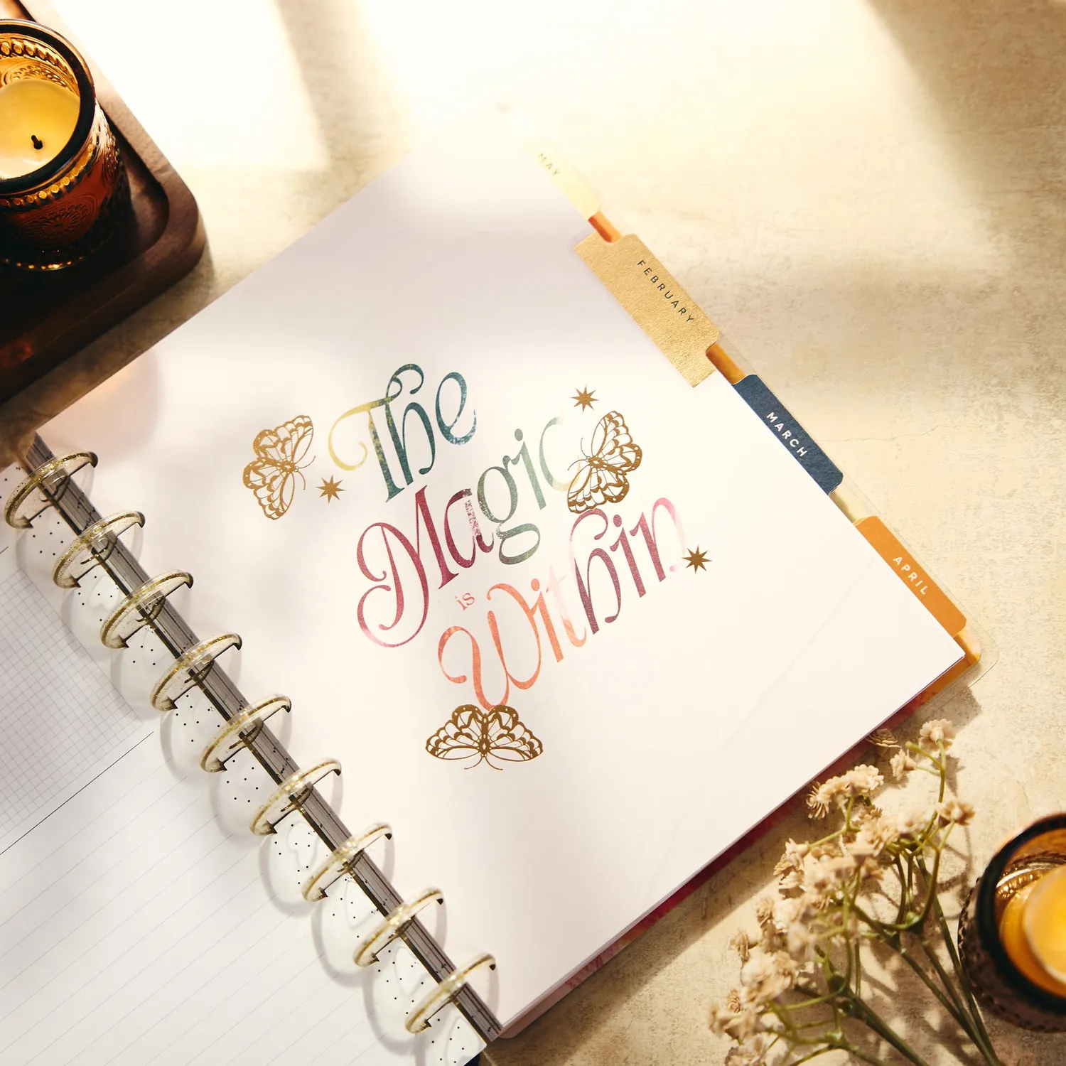 Happy Planner Abstract Autumn agenda 2027 Classic Dashboard