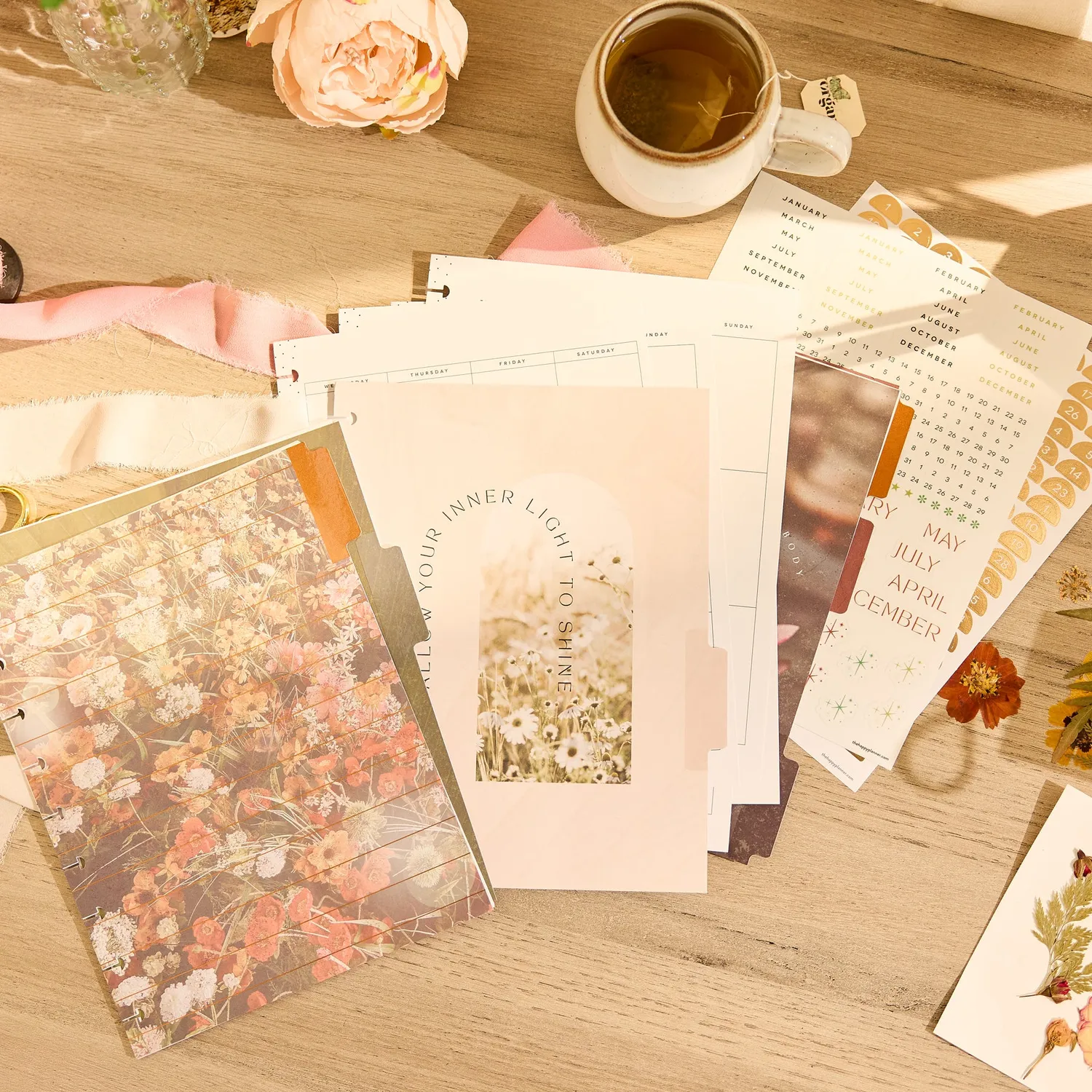 Happy Planner Modern Nature extension verticale Classic non datée