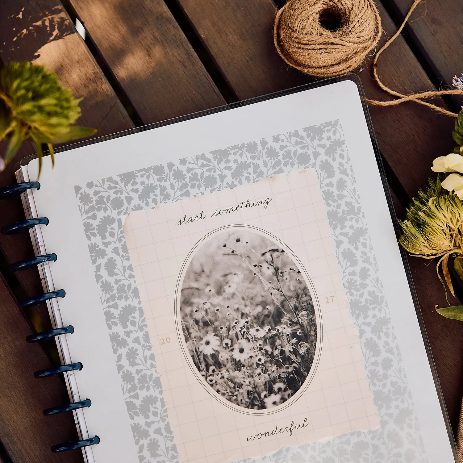 Happy Planner Wildflower Daydream 2027 agenda Big dashboard floral