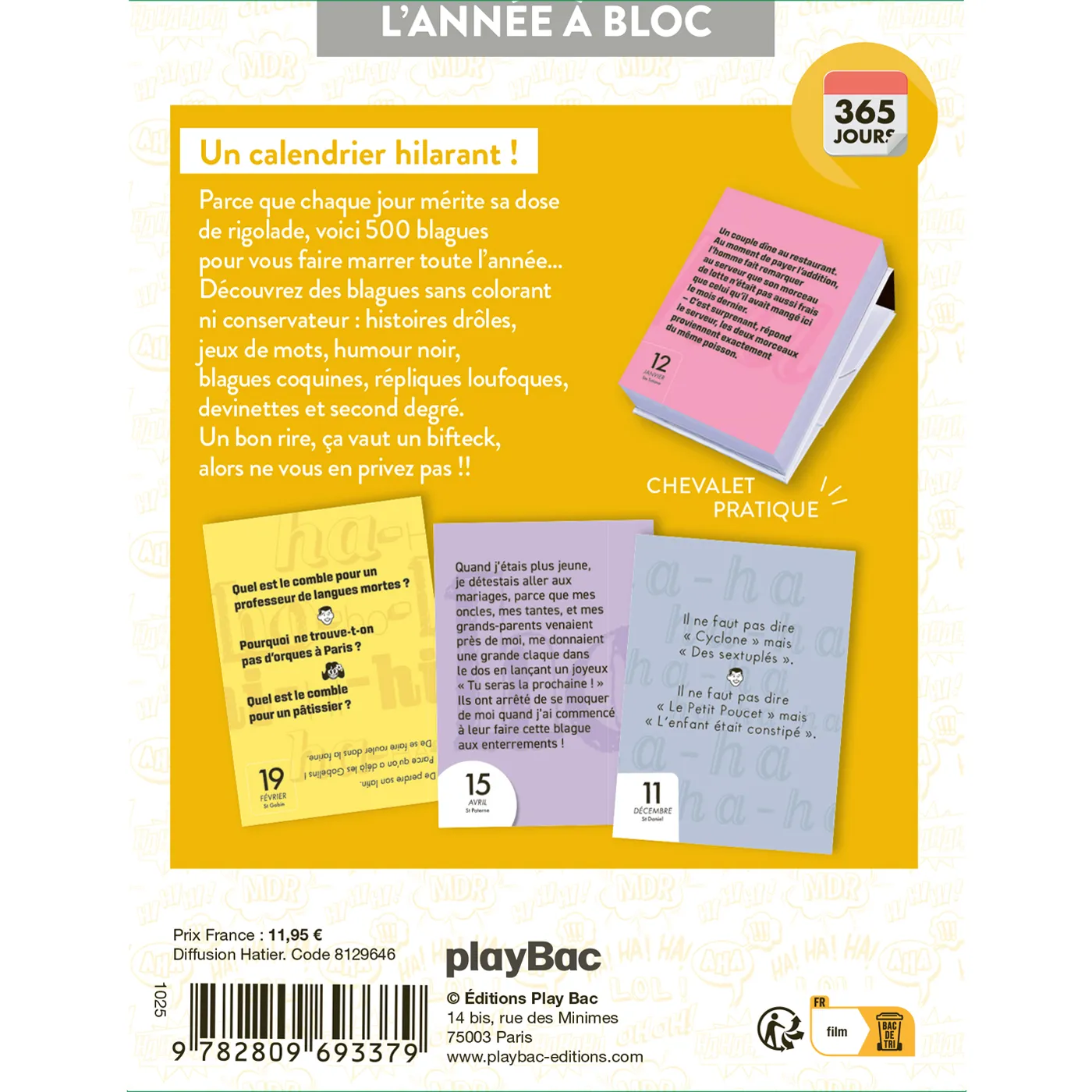 Frigobloc Blagues de m*rde calendrier 365 jours humour