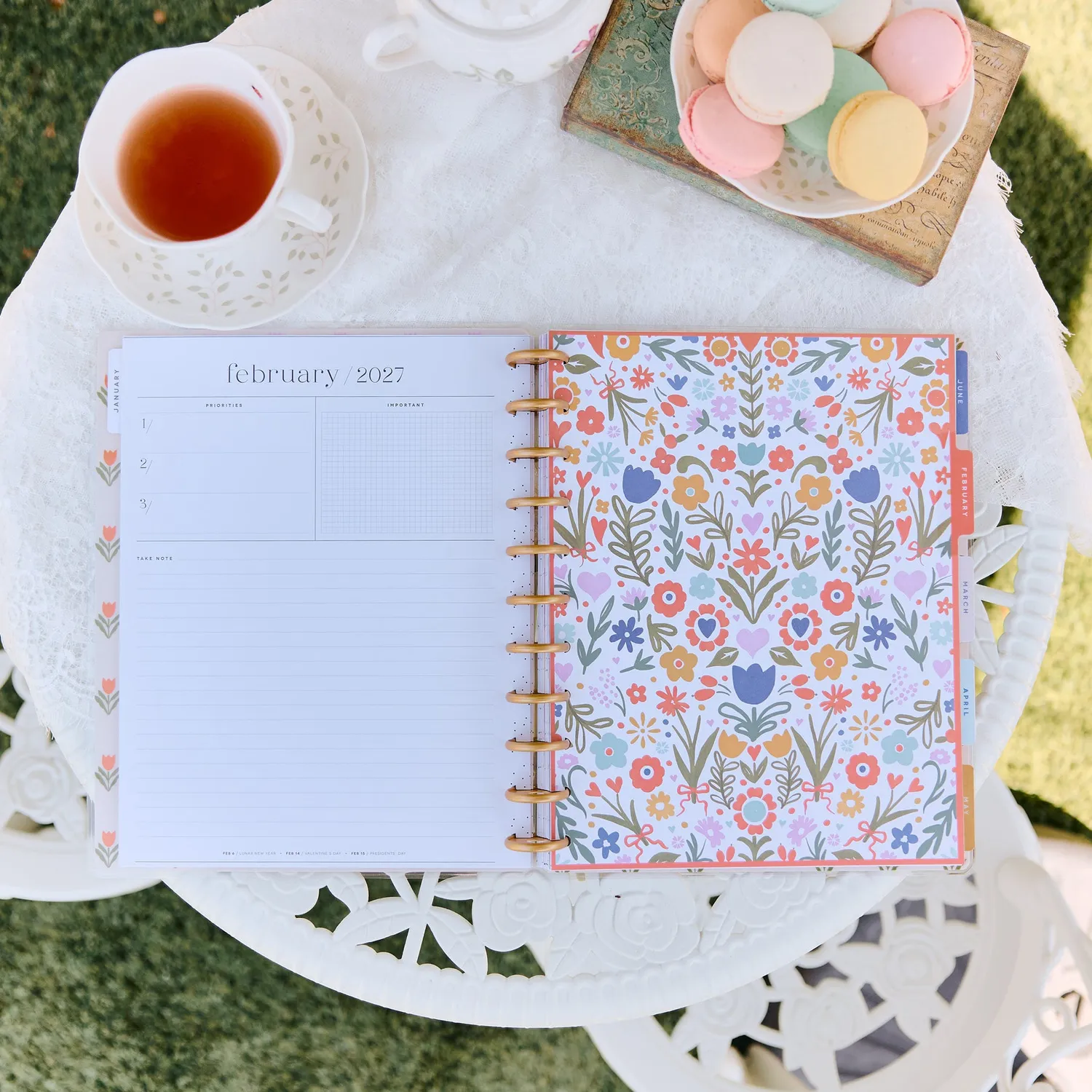 Happy Planner Little Garden 2027 agenda Big vertical 12 mois