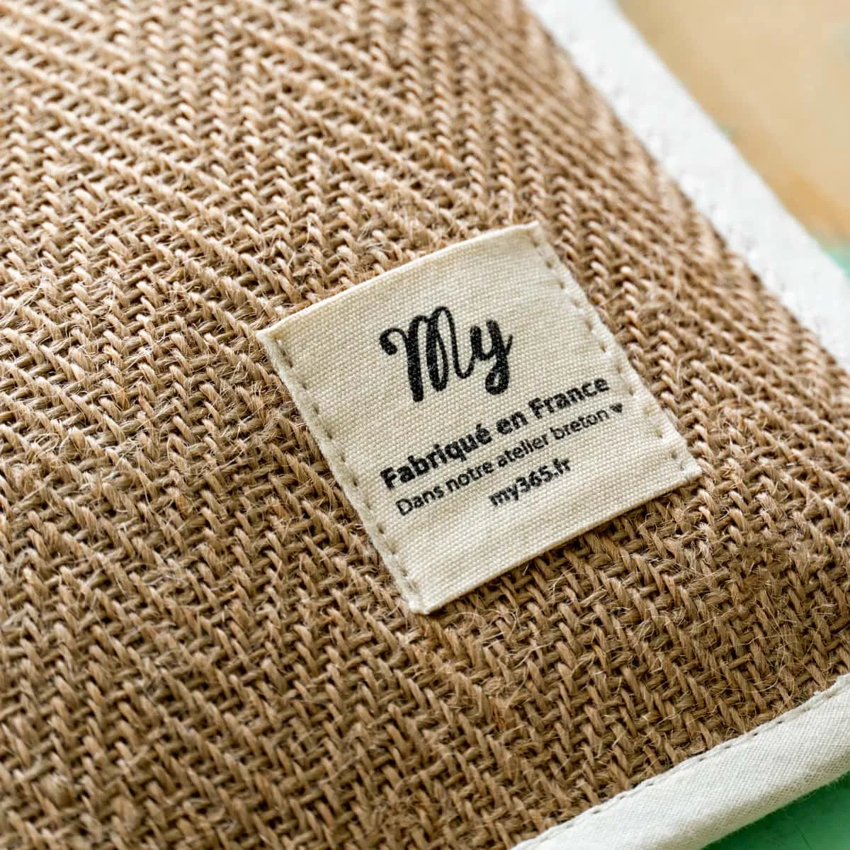 My365 Textile pochette A5+ en jute réutilisable