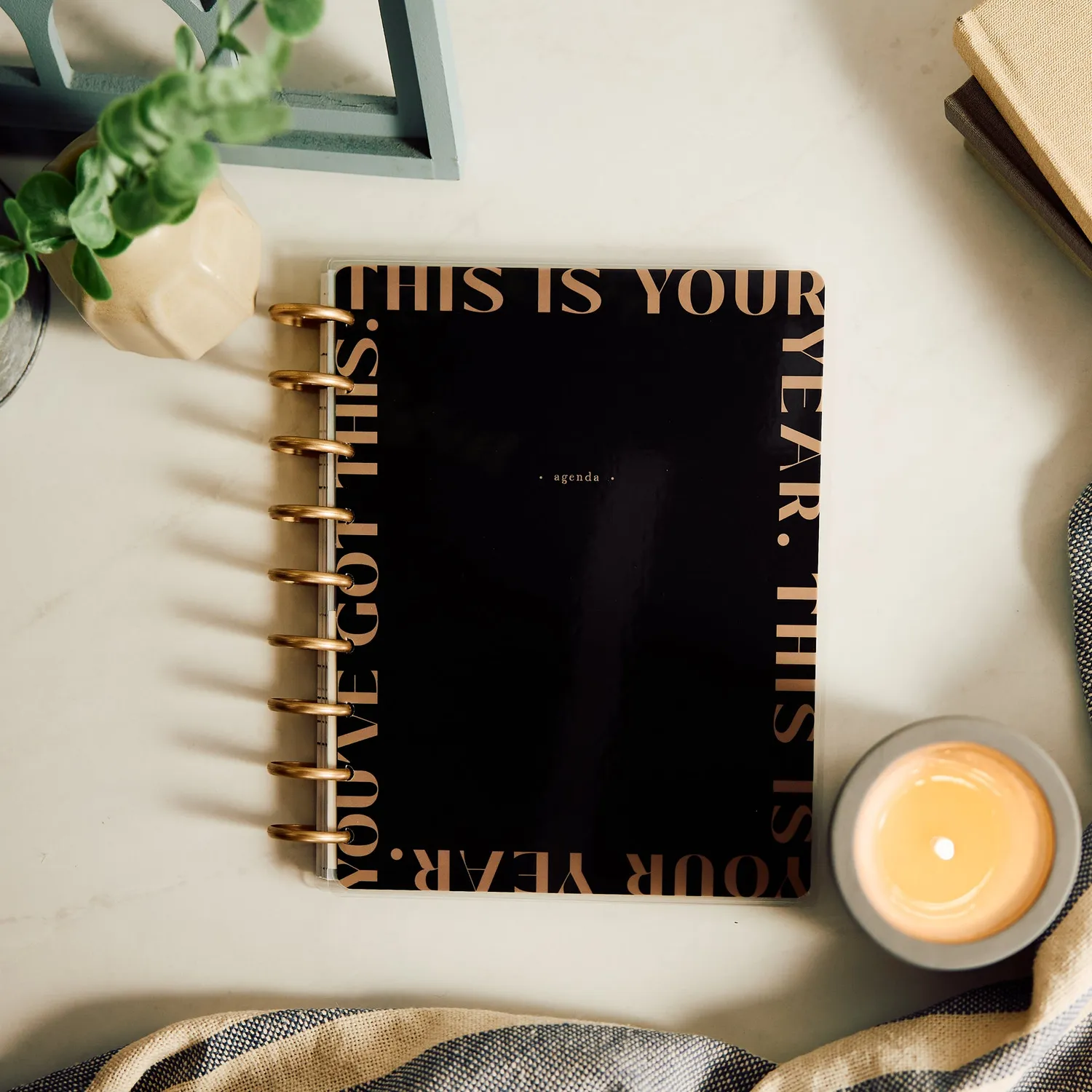 Happy Planner Haven & Heart agenda classic journalier non daté 4 mois