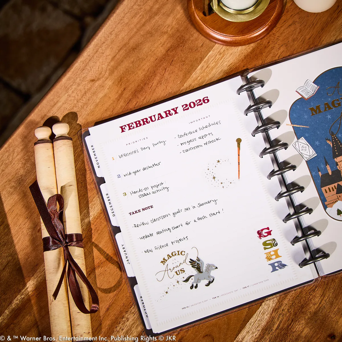 Happy Planner Harry Potter agenda enseignant classique 12 mois