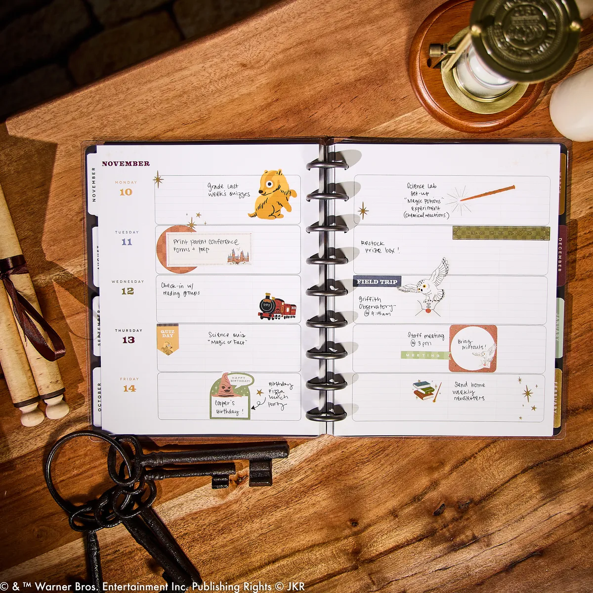 Happy Planner Harry Potter agenda enseignant classique 12 mois