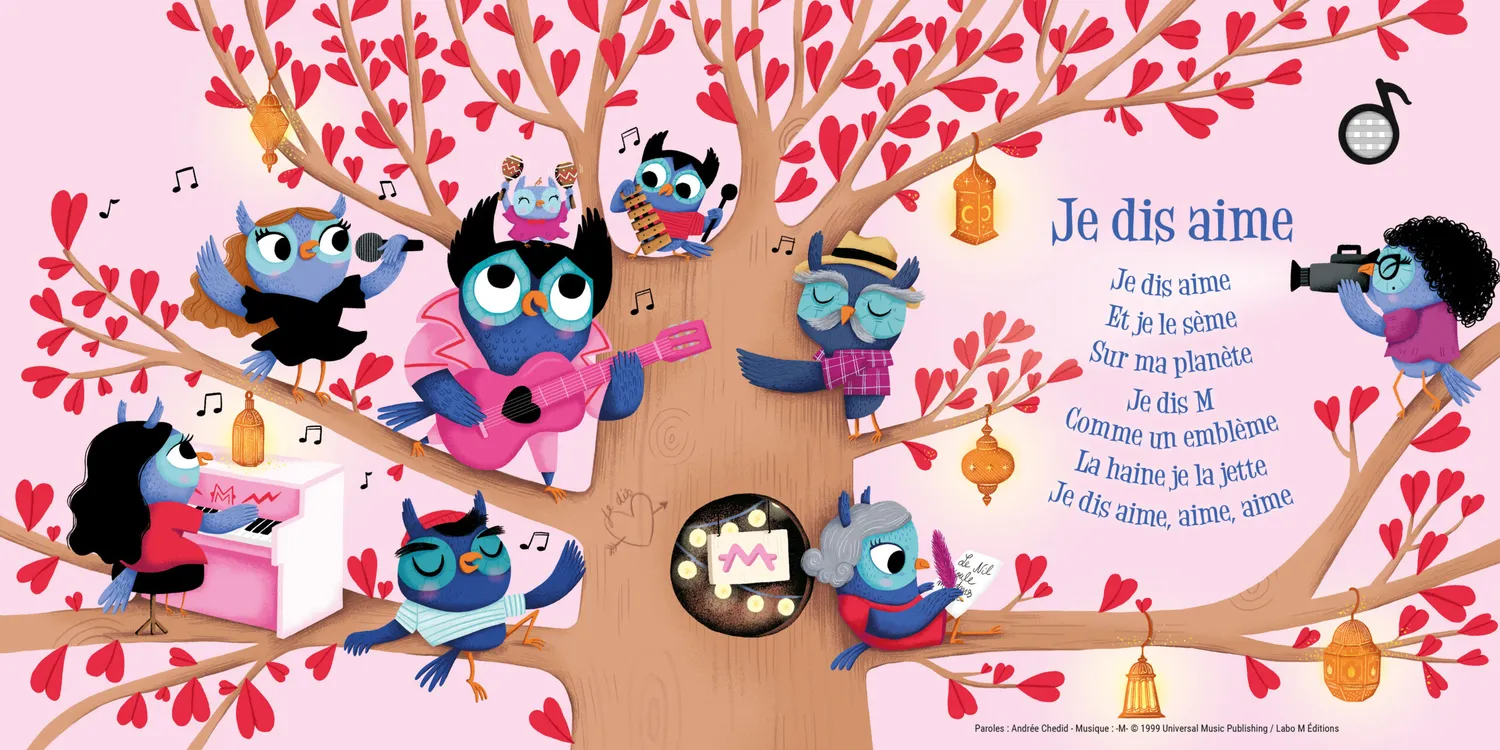 Mon premier M Matthieu Chedid livre musical bébé 1 an