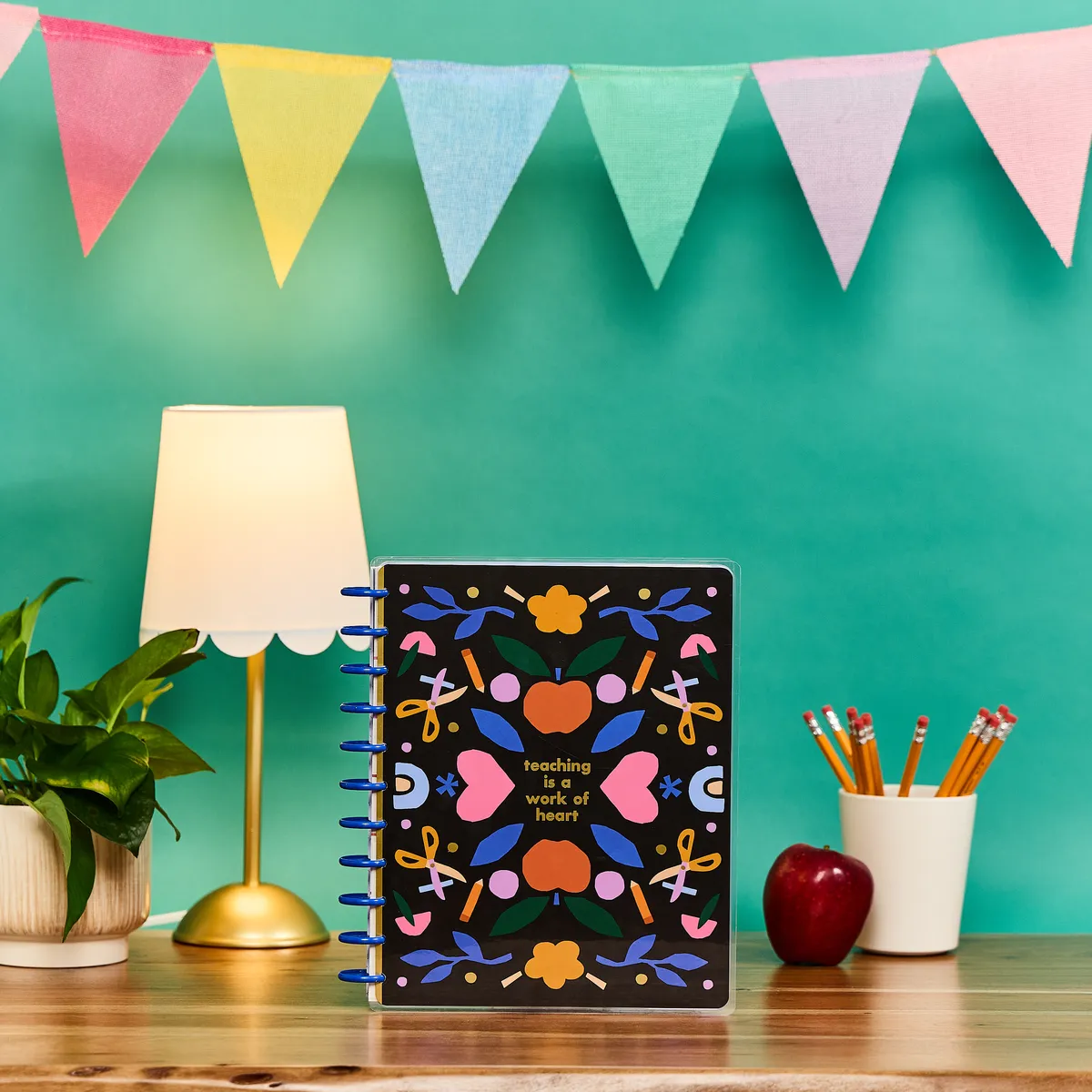 Happy Planner Heart Work agenda enseignant big non daté 12 mois