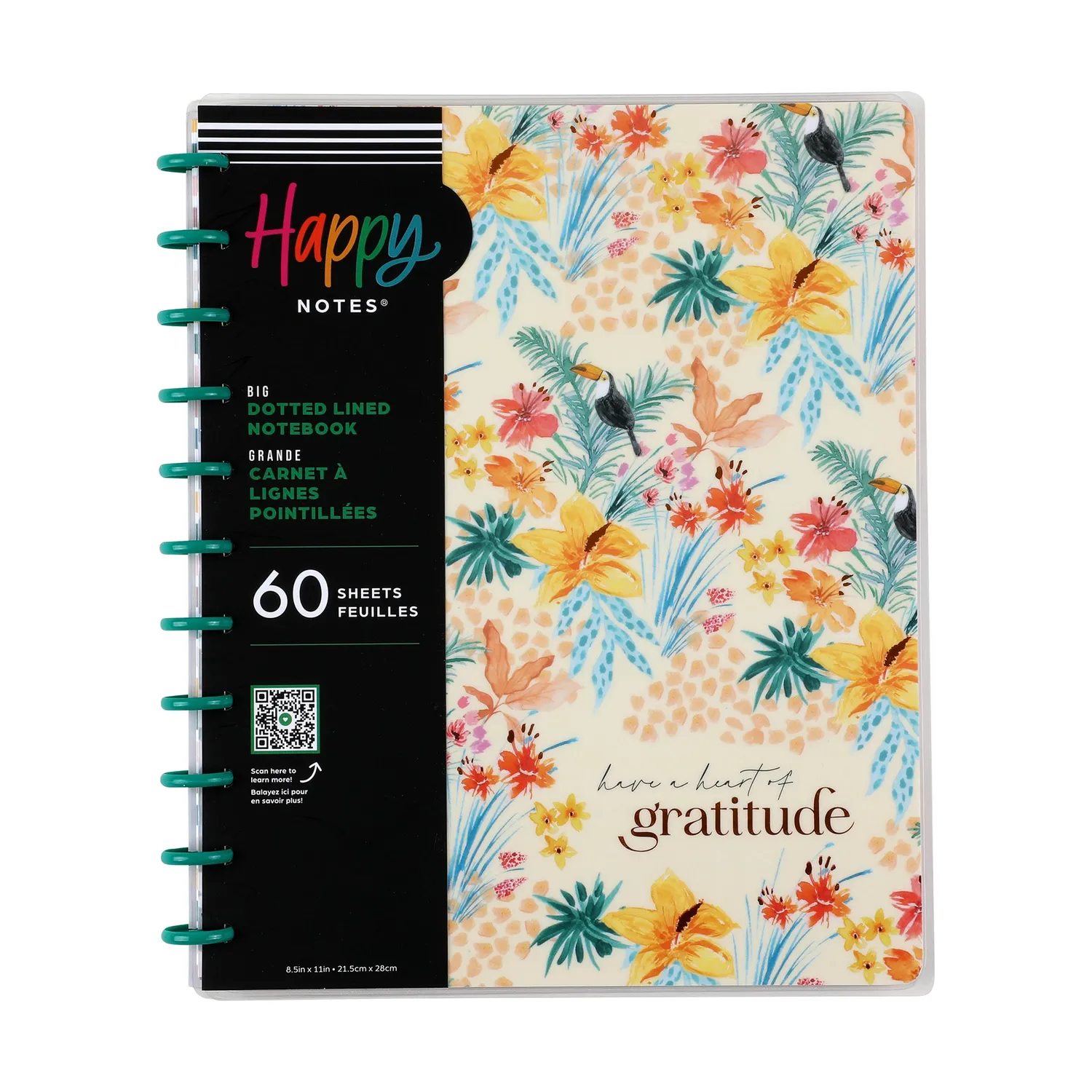 Happy Planner Wild Jungle Big carnet pointillé 60 feuilles ligné pointillé
