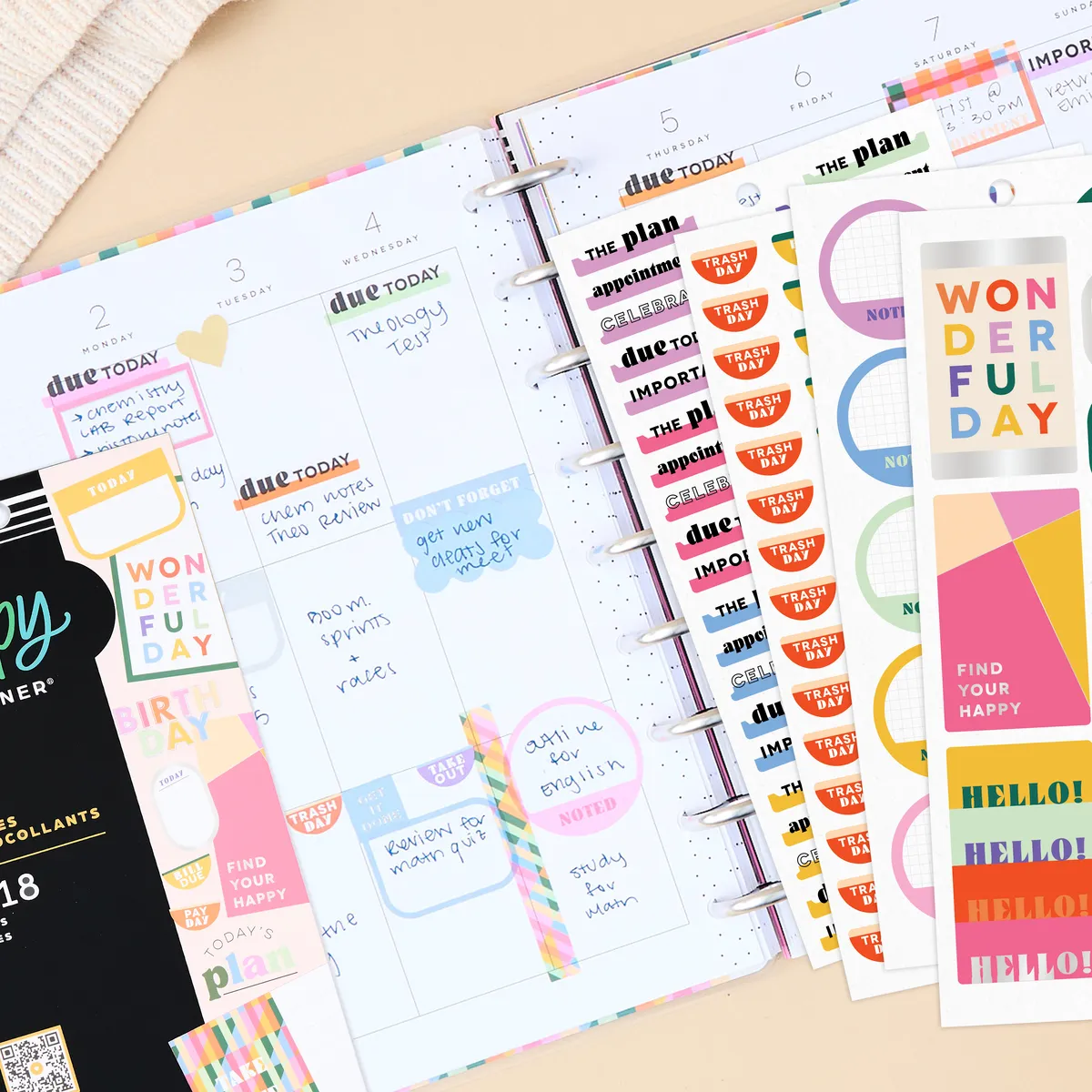 Happy Planner Building Blocks stickers lot 30 planches