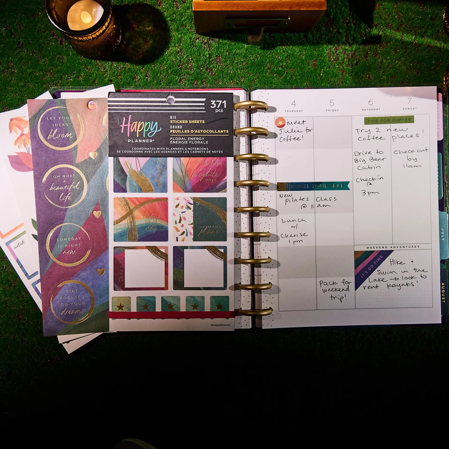Happy Planner Floral Energy stickers Big 371 autocollants