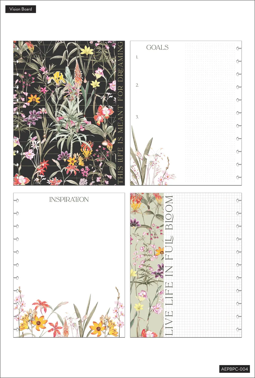 Happy Planner Fresh Botanicals Big pack accessoires floral