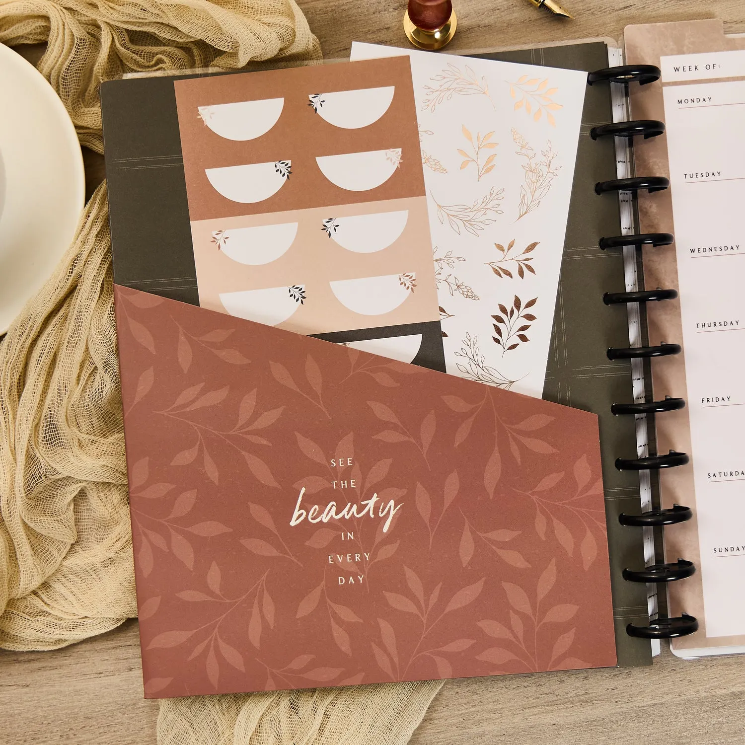 Happy Planner Modern Charm extension planner big objectifs budget