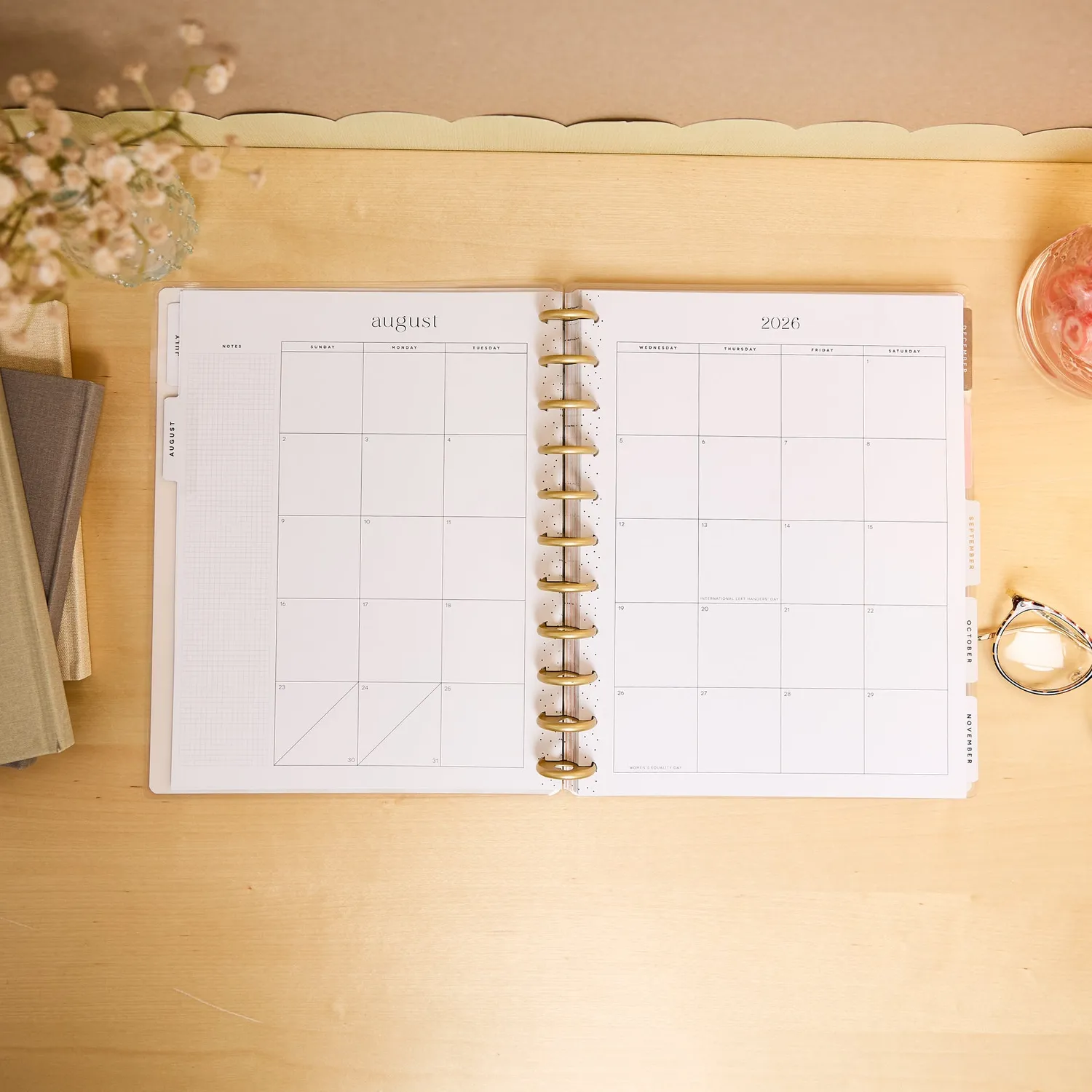 Happy Planner Pastel Poetry 2026-2027 agenda enseignant Big