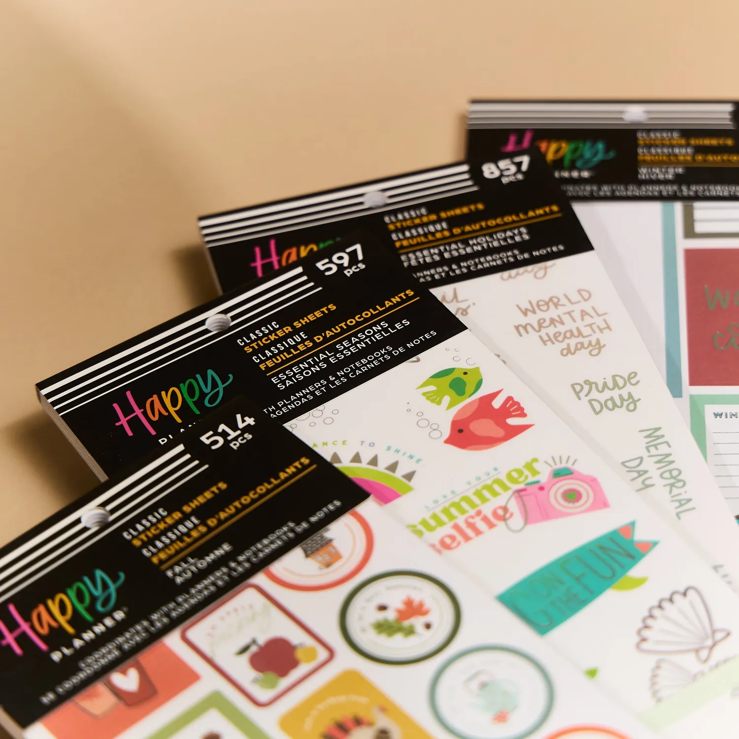 Happy Planner Seasonal bundle stickers 4 livres