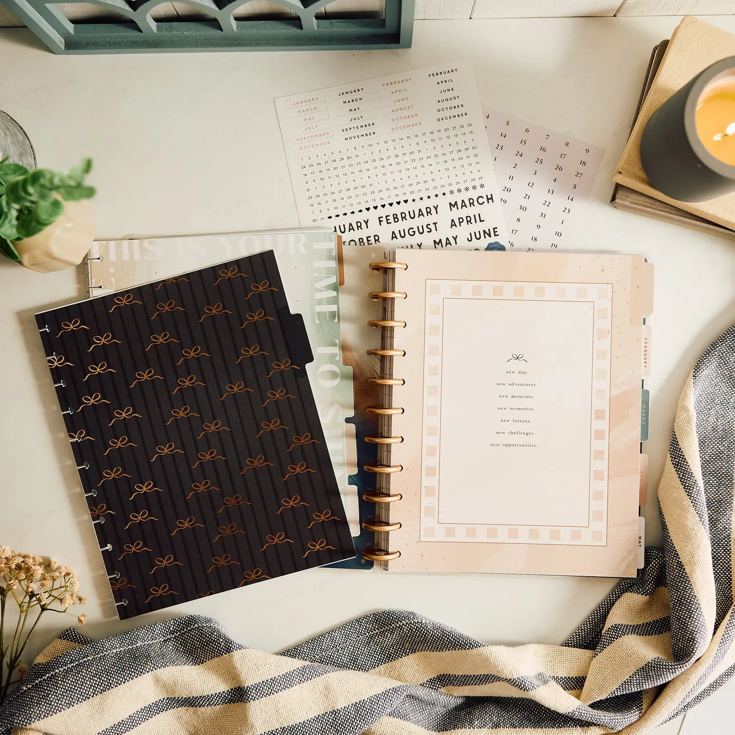 Happy Planner Modern Balance extension dashboard Big 6 mois
