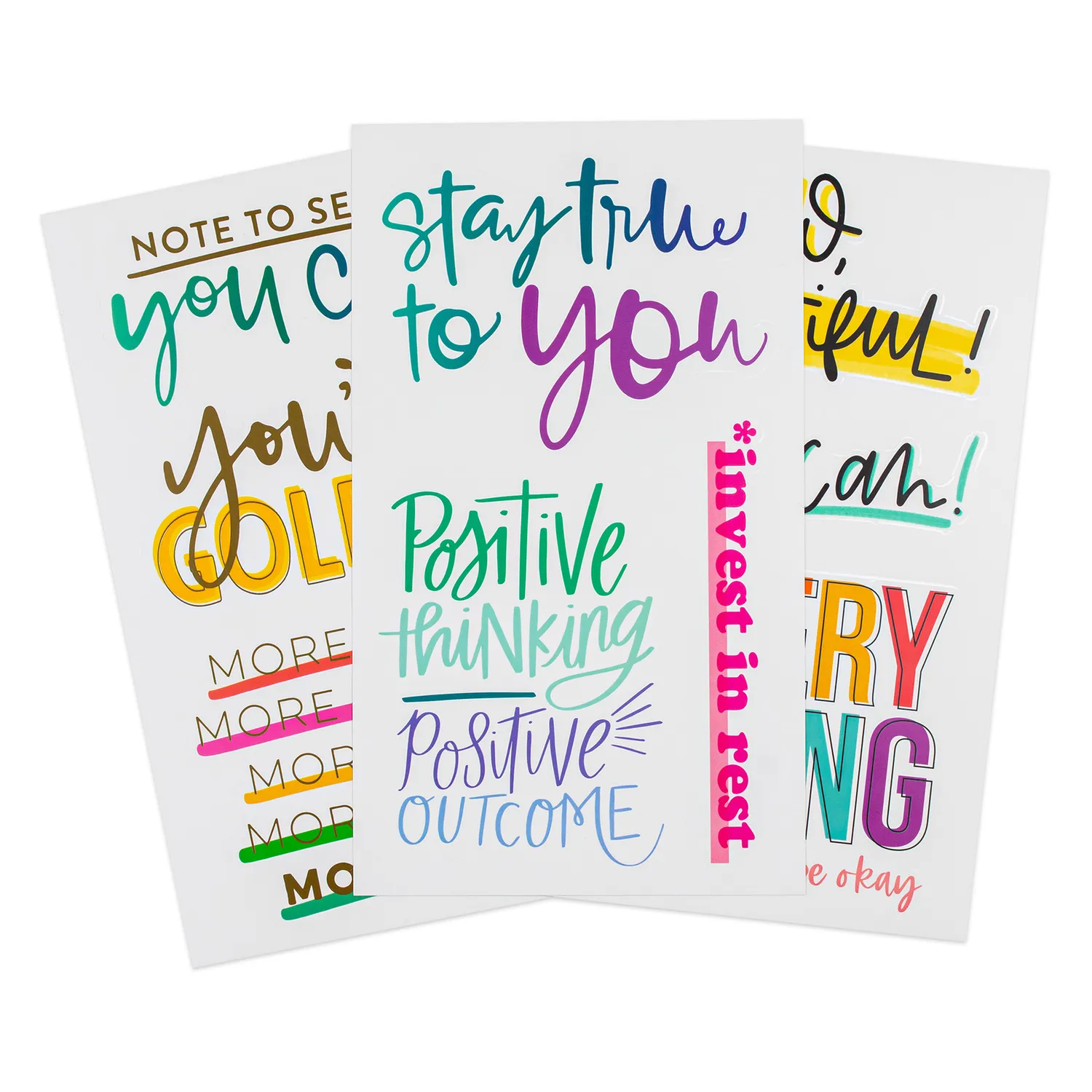 Happy Planner Self-Love stickers 8 feuilles grand format