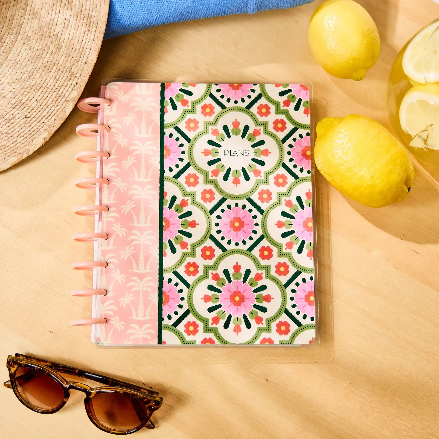 Happy Planner Palm Beach agenda non daté Classic checklist 12 mois