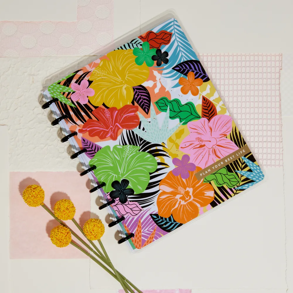 Happy Planner Bold Botanical Classic carnet ligné 60 feuilles