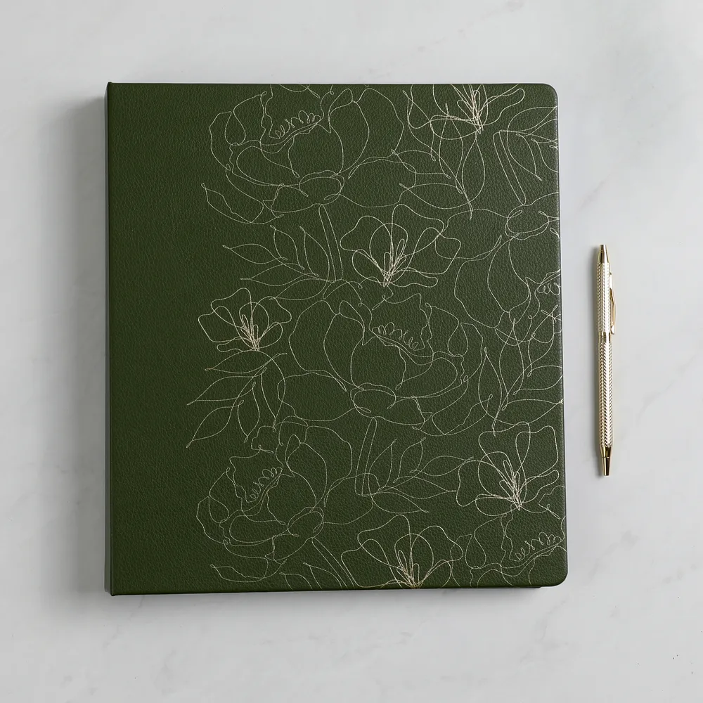 Happy Planner Work Life Ivy Rose Deluxe couverture planner Big vert sauge