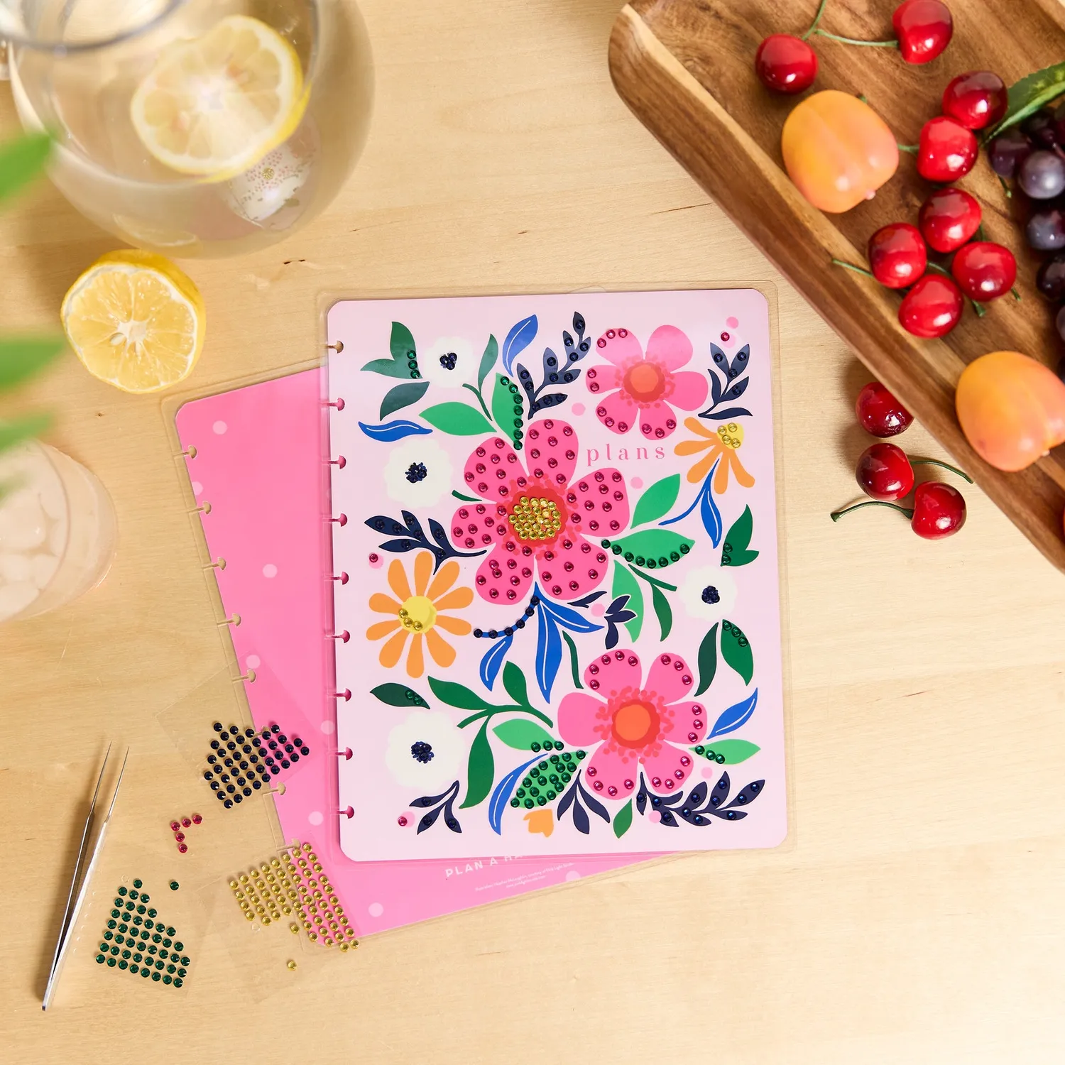 Happy Planner Bright Florals Classic couverture décorative à customiser