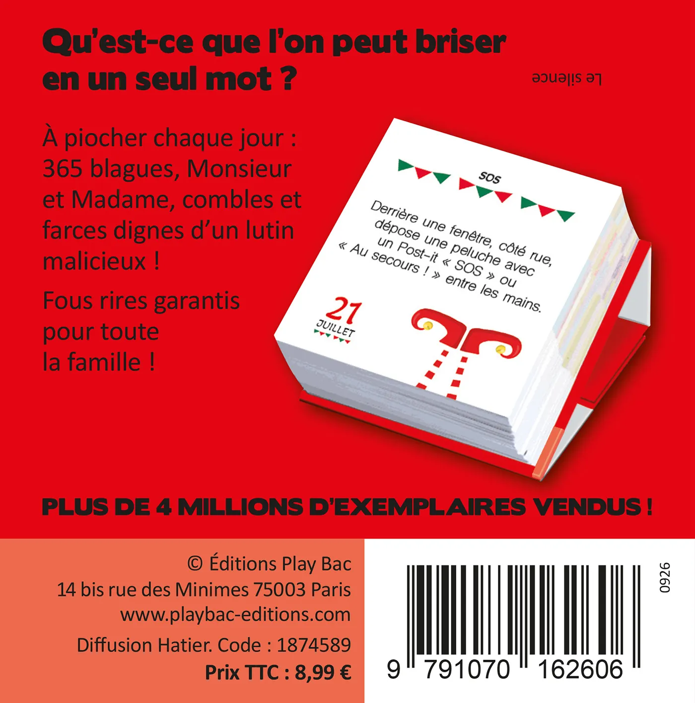Frigobloc Mini calendrier 365 blagues et farces famille