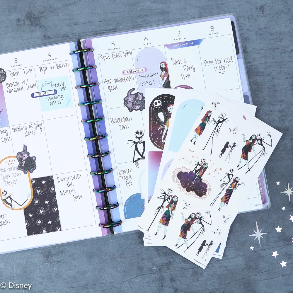 Happy Planner Disney Nightmare Christmas stickers Big 30 feuilles