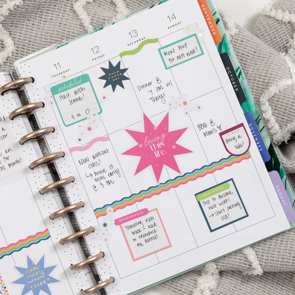 Happy Planner Colorful Boxes méga stickers 3566 stickers