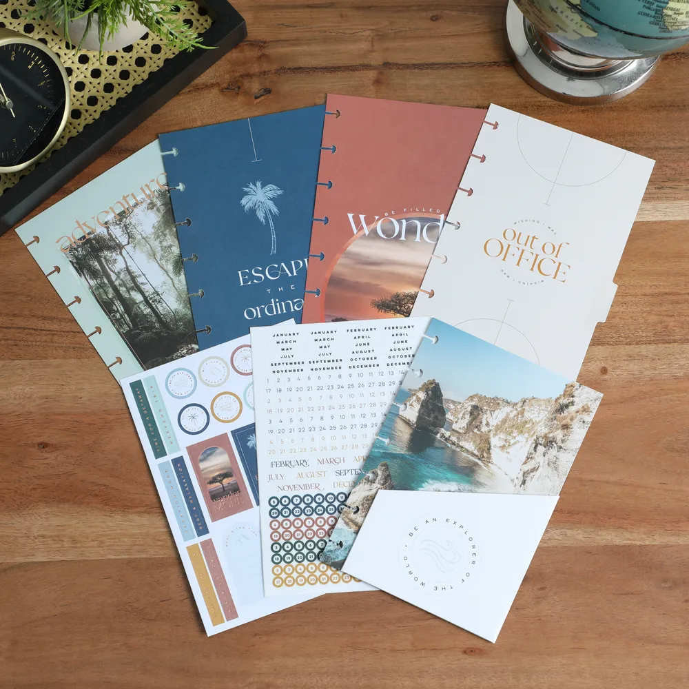 Happy Planner Getaway Vibes extension mini verticale 4 mois