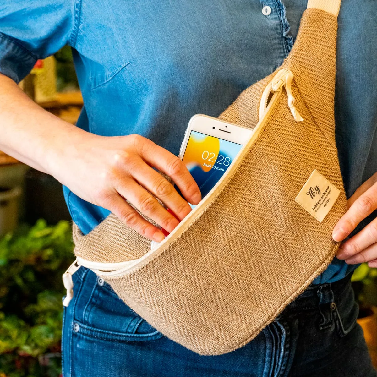 My365 sac banane L toile de jute