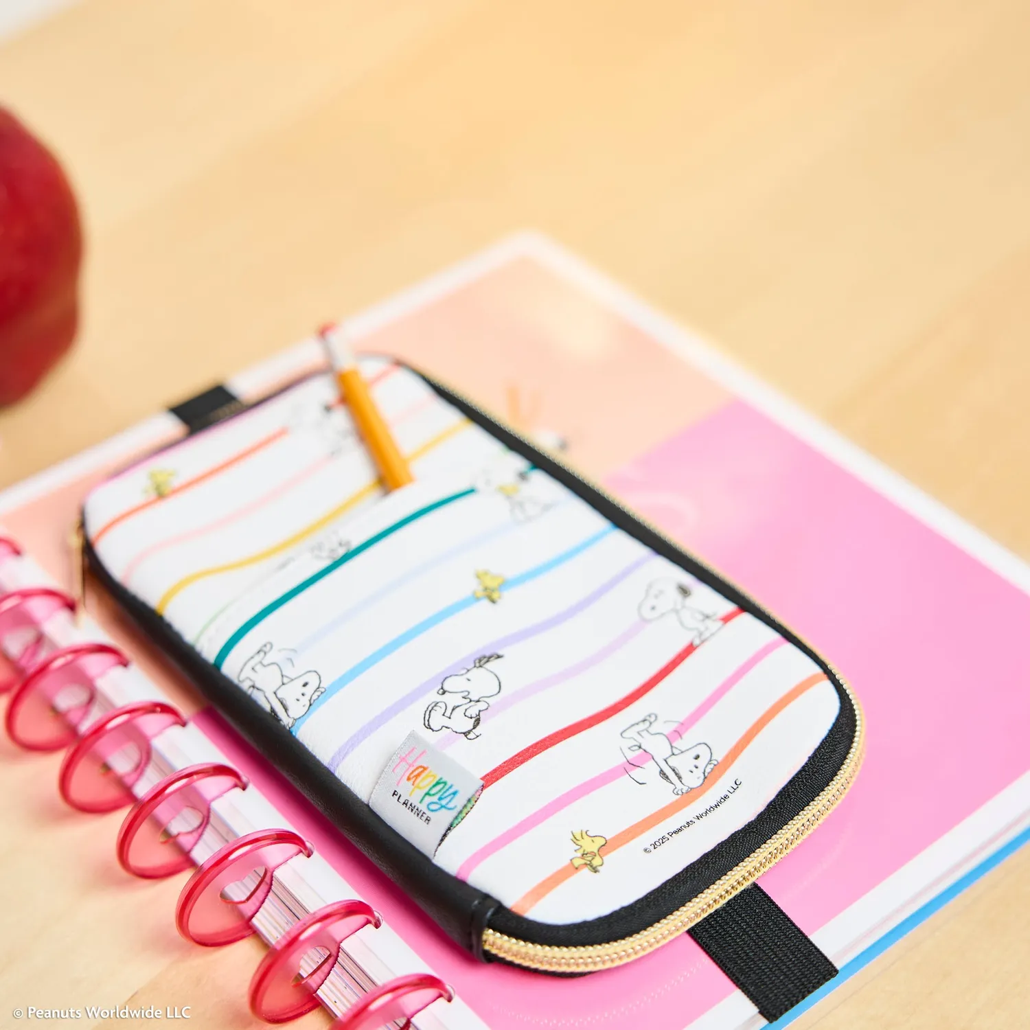 Happy Planner Peanuts Banded trousse à fermeture Snoopy