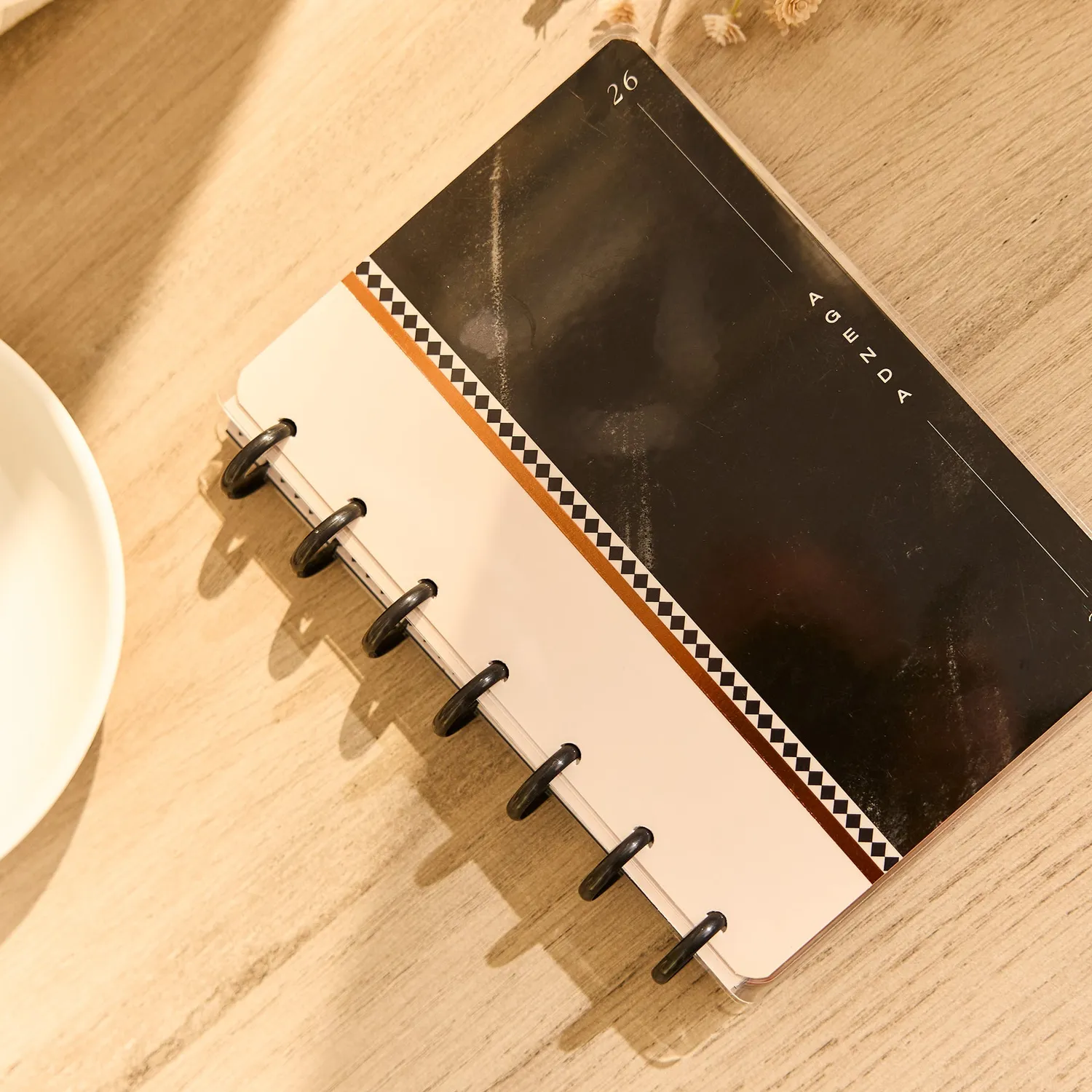 Happy Planner Neutral Noir 2026-2027 agenda mini vertical noir