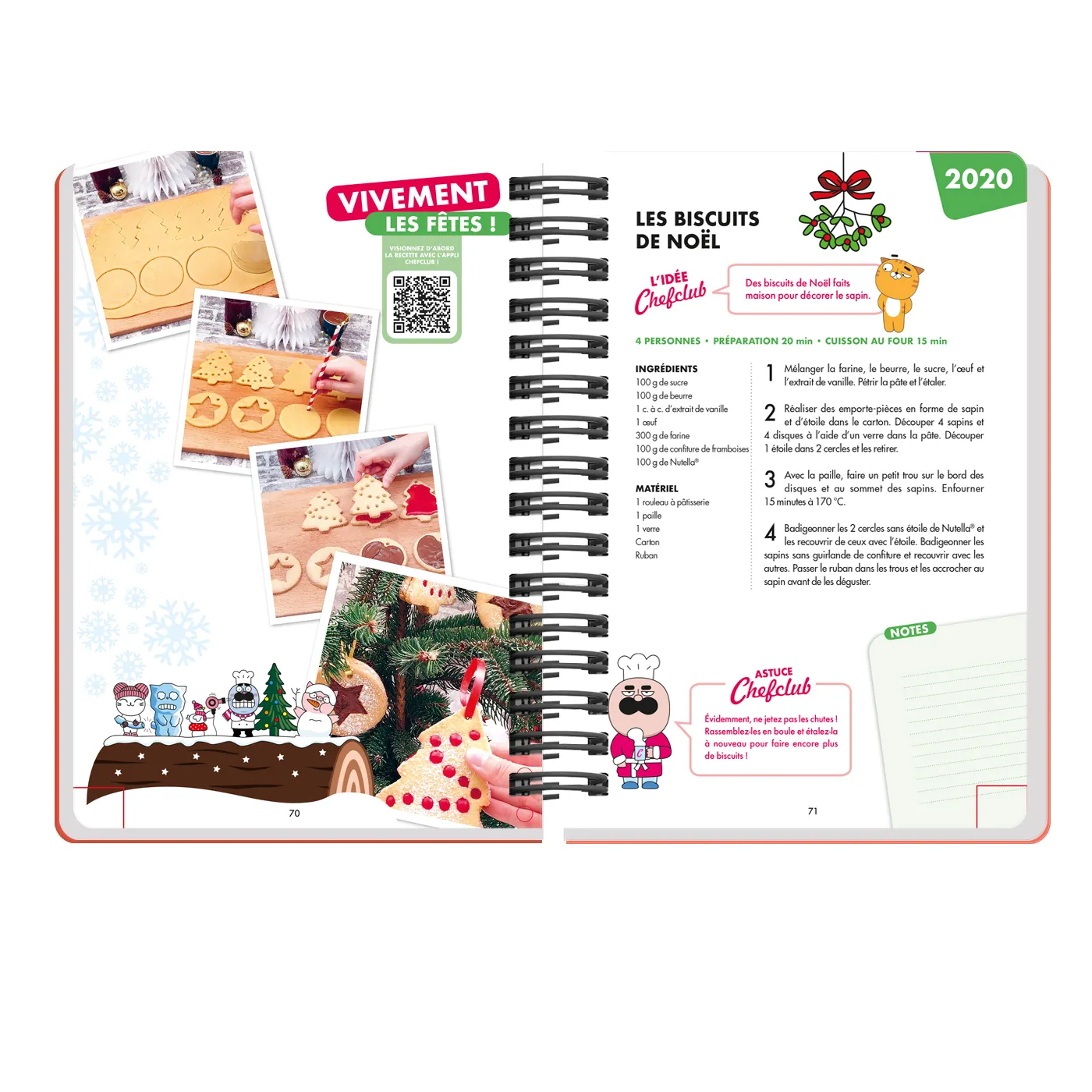 Frigobloc Chefclub L'officiel 2021-2022 agenda recettes famille