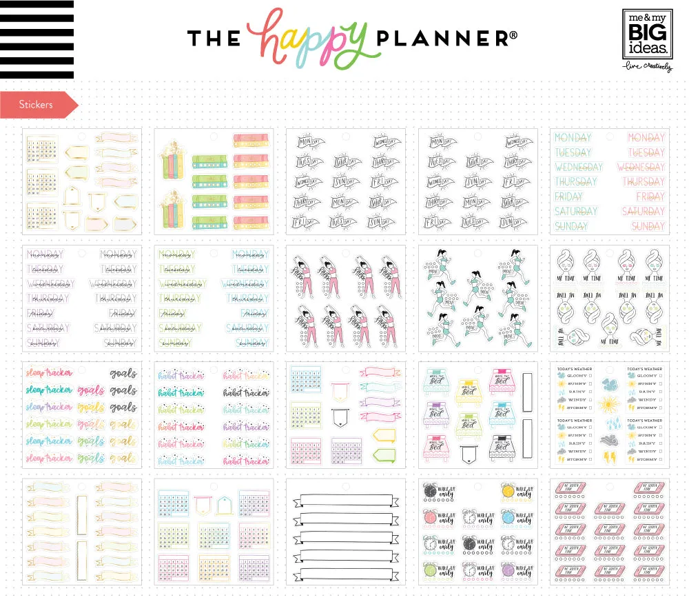 Happy Planner Journaling pack accessoires stickers et notes