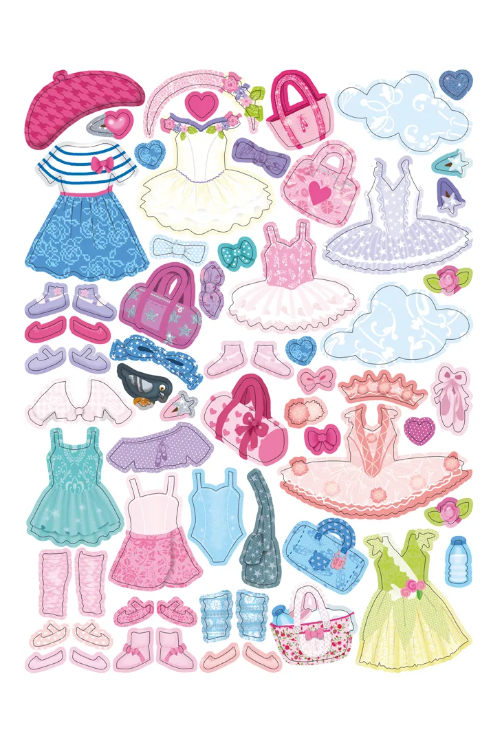 Frigobloc Minimiki Habille Emma à l'Opéra stickers 300 stickers ballet