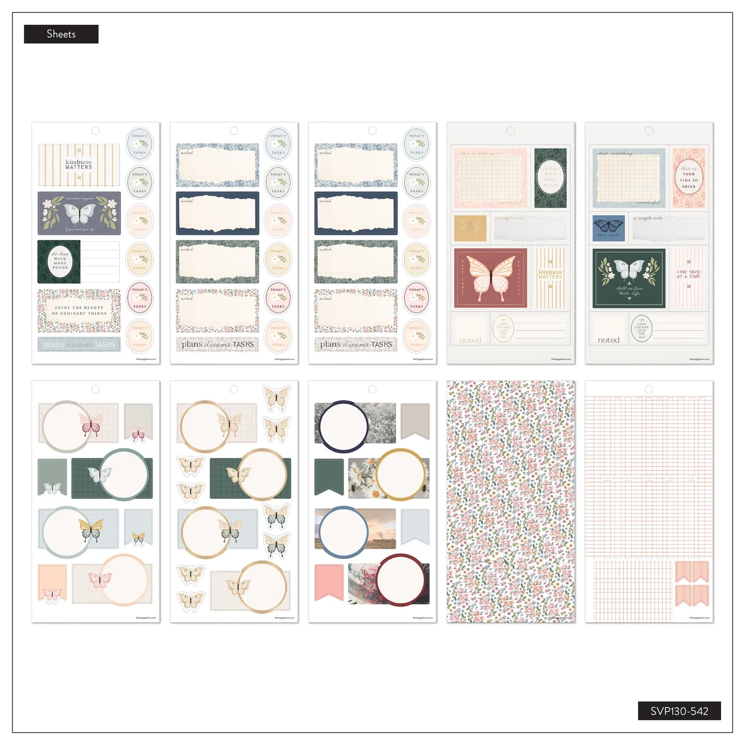 Happy Planner Wildflower Daydream value pack stickers floral